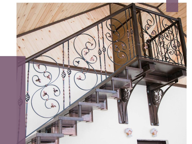 Кованые лестницы в Щёлкове от 81143 руб. под ключ