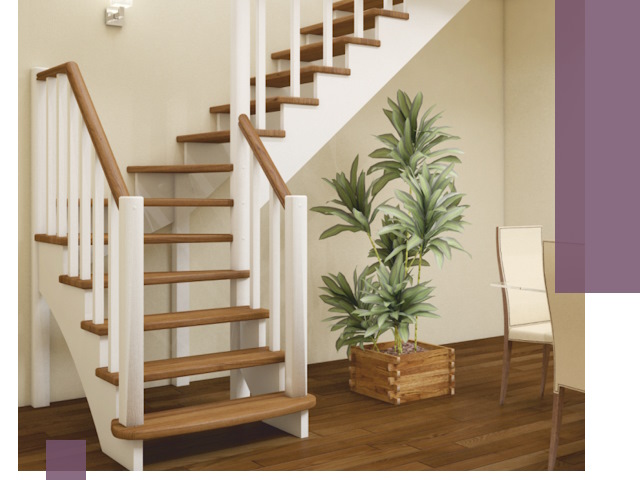 Г-образные лестницы под ключ в Щёлкове — изготовление и монтаж