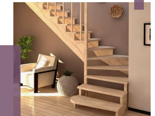 Изготовление Г-образных лестниц в Щёлкове от 19246 руб. 