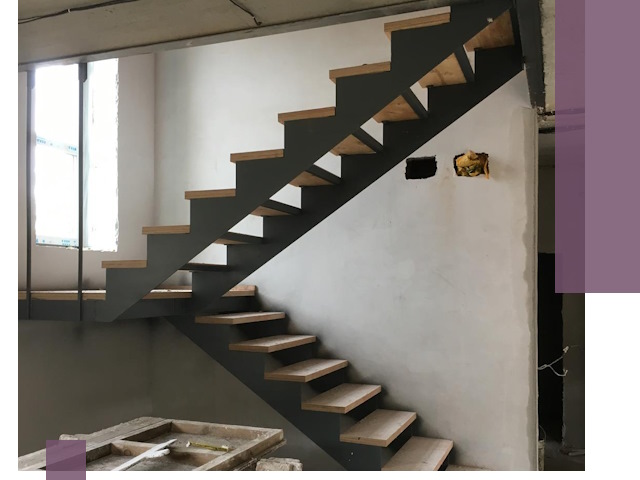 Изготовление лестниц на металлокаркасе в Щёлкове от производителя