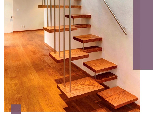 Лестницы «гусиный шаг» на заказ в Щёлкове для узких пространств