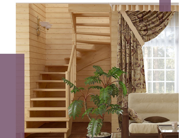 Лестницы для дачи в Щёлкове от 77242 руб.  | ПРОЛЁТ-Щлк