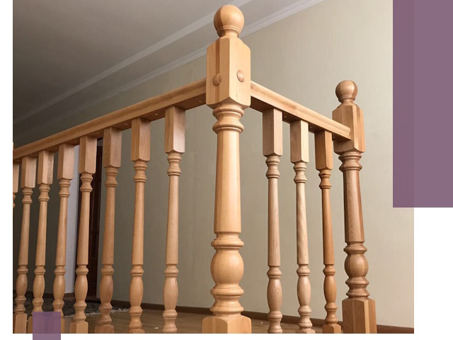 Деревянные перила на заказ в Щёлкове: монтаж и изготовление