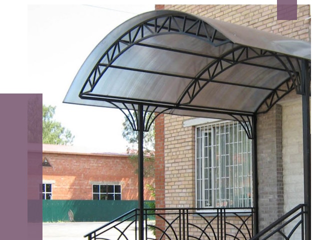 Металлические навесы и козырьки в Щёлкове от 13004 руб.