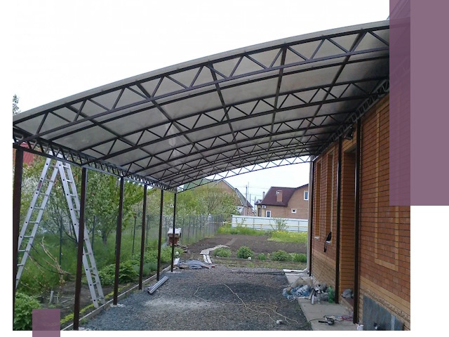 Профессиональный монтаж навесов под ключ в Щёлкове