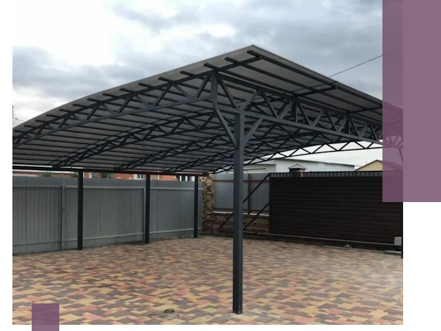 Недорогие навесы под ключ в Щёлкове — изготовление и монтаж