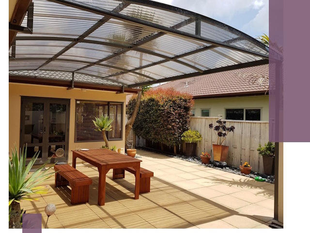 Навесы во двор под ключ в Щёлкове — изготовление и монтаж