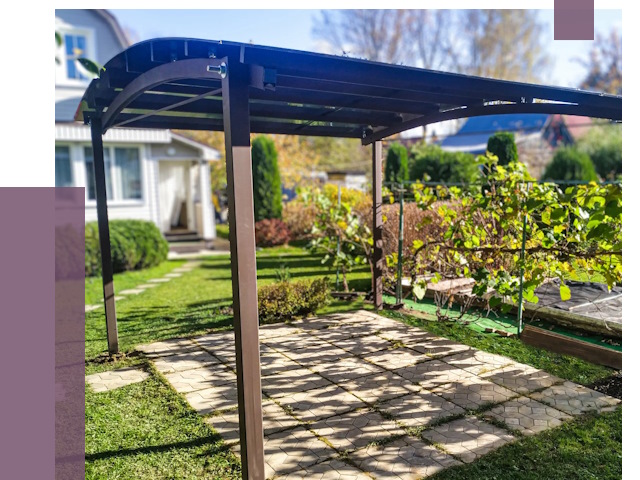 Навесы для дачи в Щёлкове от 12952 руб. под ключ — ПРОЛЁТ-Щлк