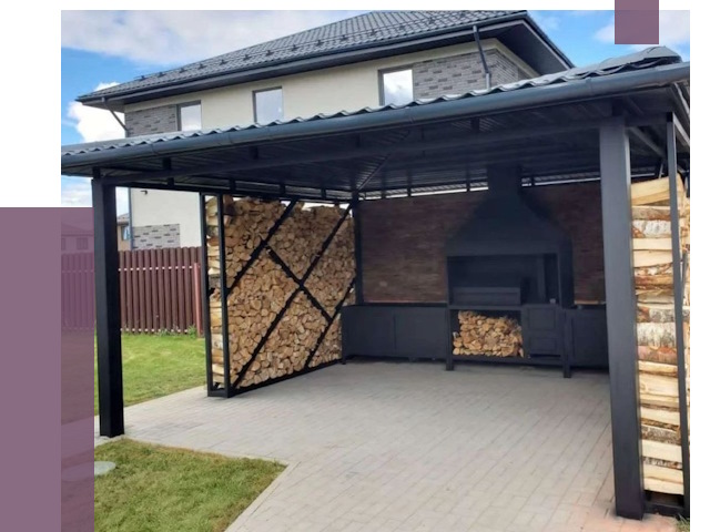 Навесы для барбекю в Щёлкове от 12952 руб. под ключ | ПРОЛЁТ-Щлк