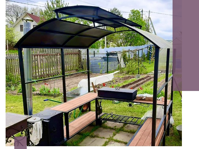 Навесы для барбекю в Щёлкове: изготовление, монтаж и демонтаж