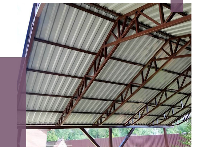 Навесы из профнастила в Щёлкове от 7490 руб. | ПРОЛЁТ-Щлк