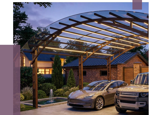 Металлические навесы в Щёлкове от 12900 руб. под ключ — ПРОЛЁТ-Щлк