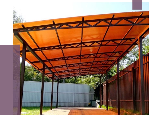 Односкатные навесы под ключ в Щёлкове от 13368 руб. 