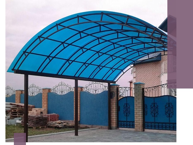 Арочные навесы под ключ в Щёлкове — изготовление и монтаж