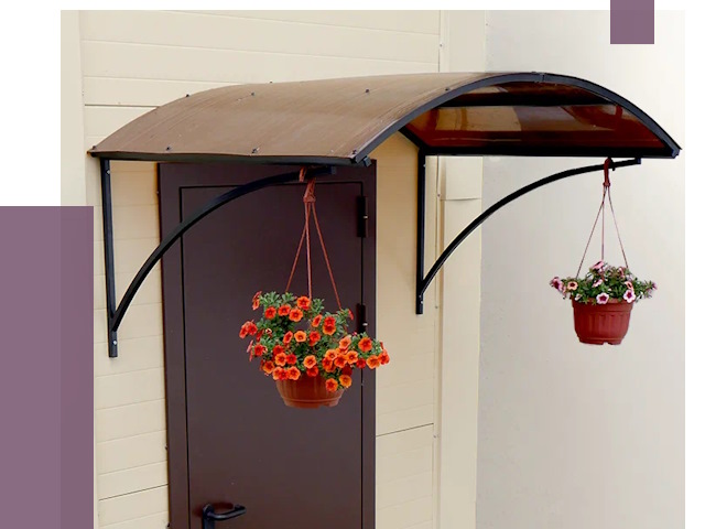 Козырьки над входом в Щёлкове от 15084 руб.  | ПРОЛЁТ-Щлк