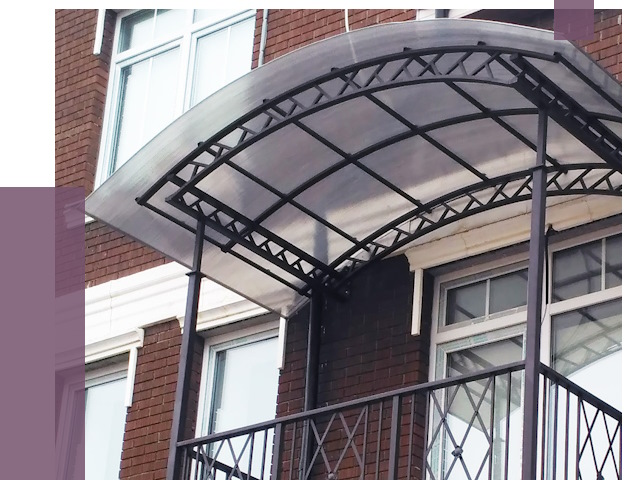 Козырьки над балконом в Щёлкове от 8791 руб. | ПРОЛЁТ-Щлк