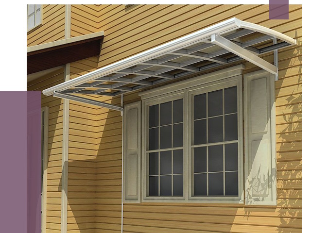Козырьки над окнами в Щёлкове от 7750 руб. — монтаж, покупки | ПРОЛЁТ-Щлк