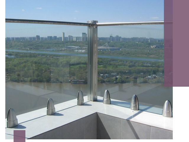 Стеклянные парапеты премиум класса в Щёлкове для домов и бизнесов