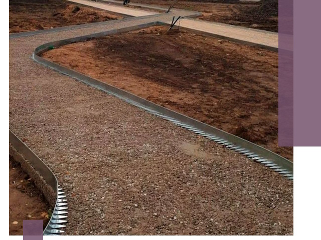 Металлические бордюры под ключ в Щёлкове — изготовление и монтаж