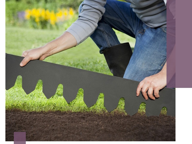 Металлические бордюры для газона в Щёлкове — изготовление и монтаж