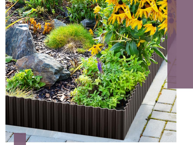 Металлические бордюры для клумб в Щёлкове — производство и монтаж