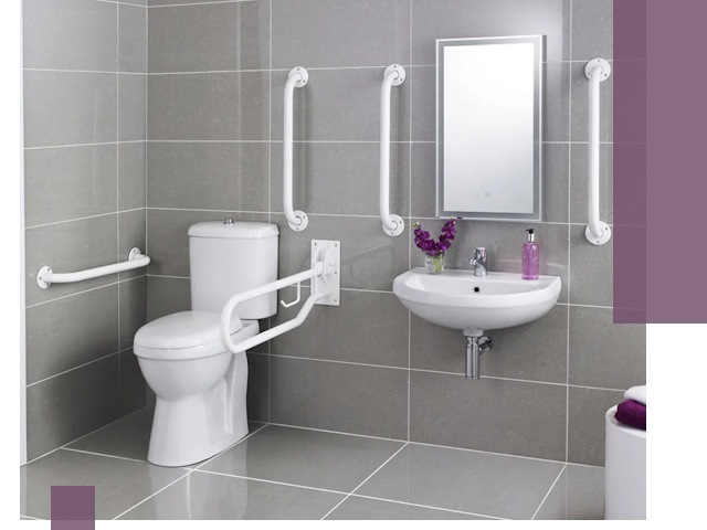 Поручни для санузлов в Щёлкове: установка, ремонт и монтаж