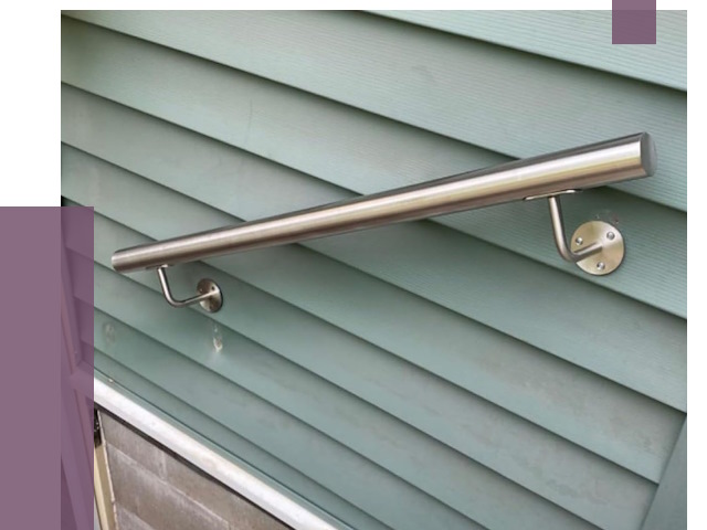 Поручни из нержавеющей стали в Щёлкове от 7802 руб.  | ПРОЛЁТ-Щлк